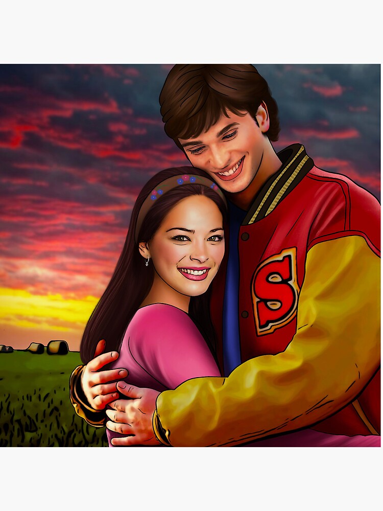 Clark And Lana Smallville Throw Pillow - Image 2