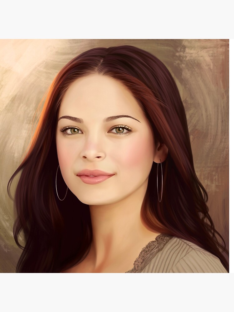 Lana Lang Portrait Painting Throw Pillow - Image 2