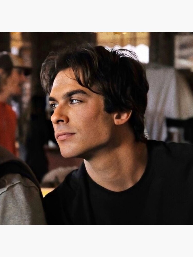 Damon Salvatore Throw Pillow - Image 2