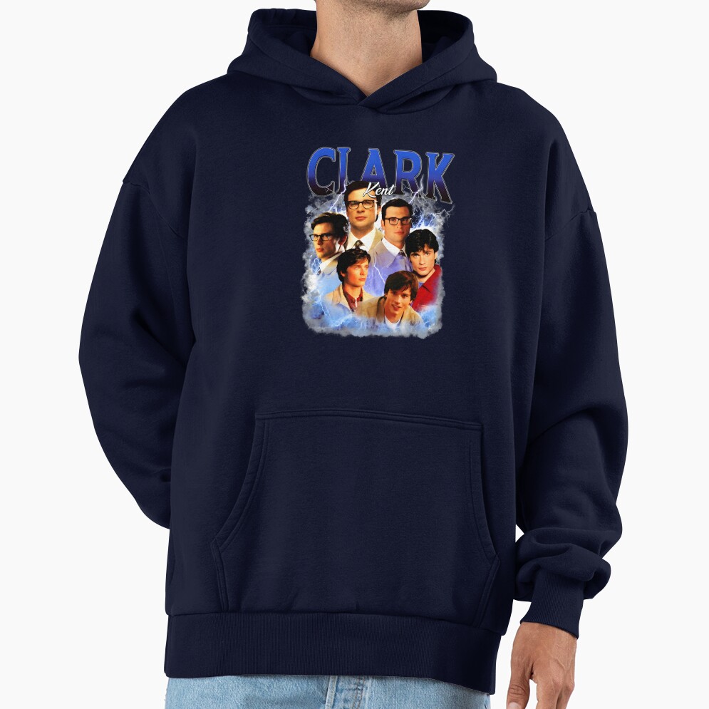 Clark Kent Vintage Bootleg Tee Hoodie
