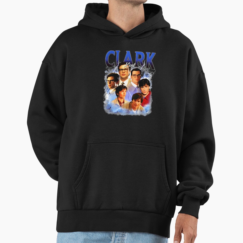 Clark Kent Vintage Bootleg Tee Hoodie - Image 3