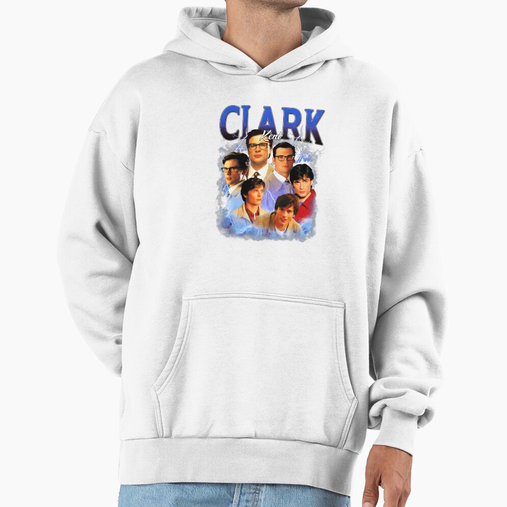 Clark Kent Vintage Bootleg Tee Hoodie - Image 2