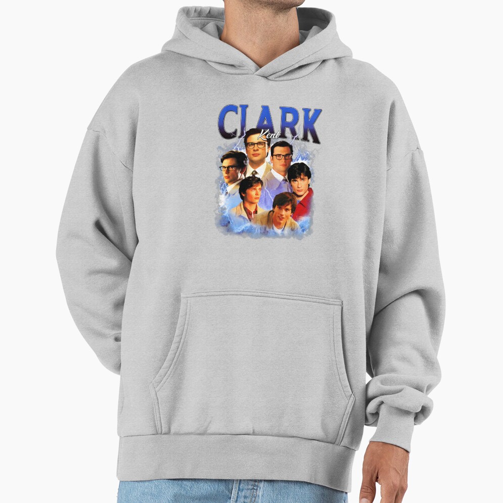 Clark Kent Vintage Bootleg Tee Hoodie - Image 5