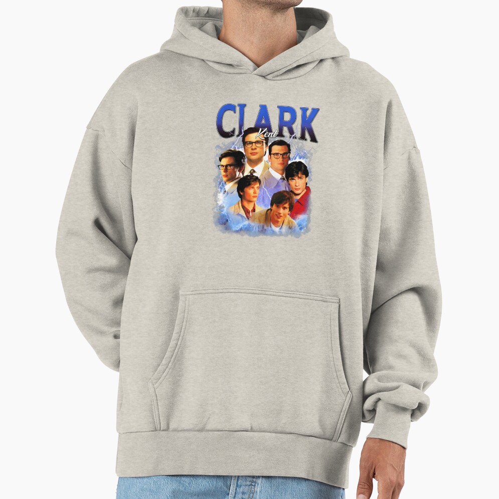 Clark Kent Vintage Bootleg Tee Hoodie - Image 4