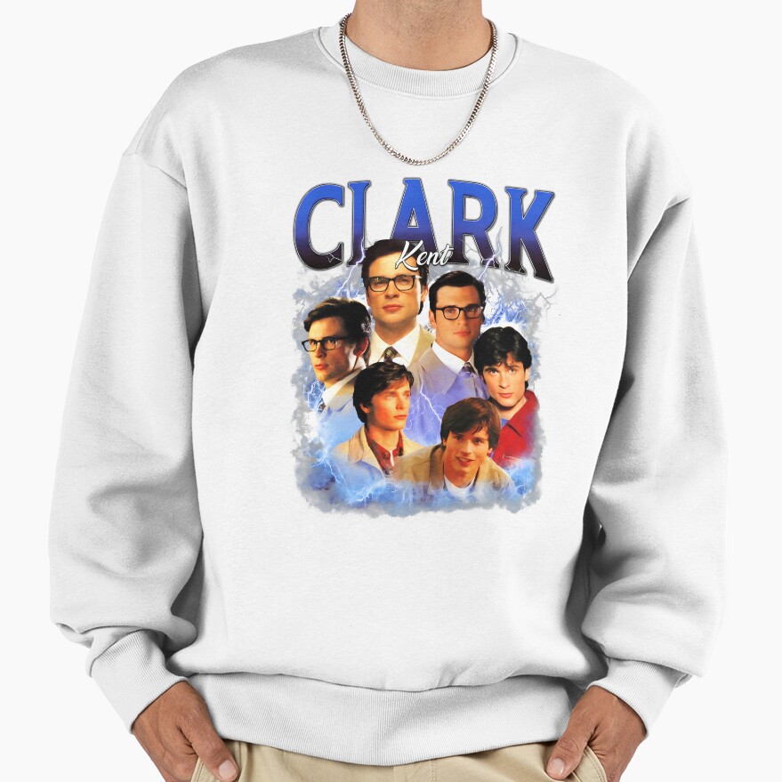 Clark Kent Vintage Bootleg Tee Sweatshirt - Image 2