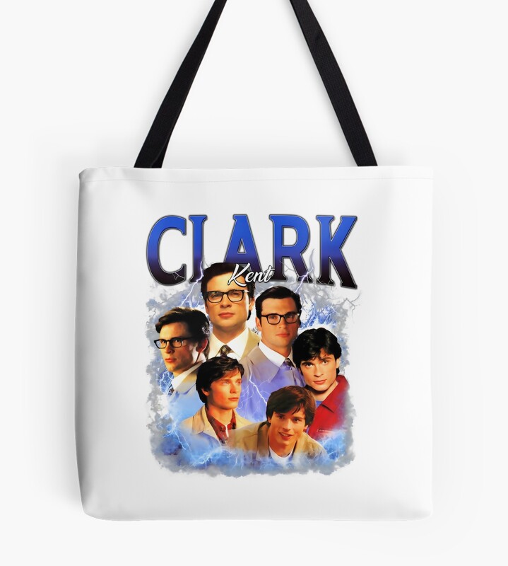 Clark Kent Vintage Tom Welling Bootleg Tee Tote Bag