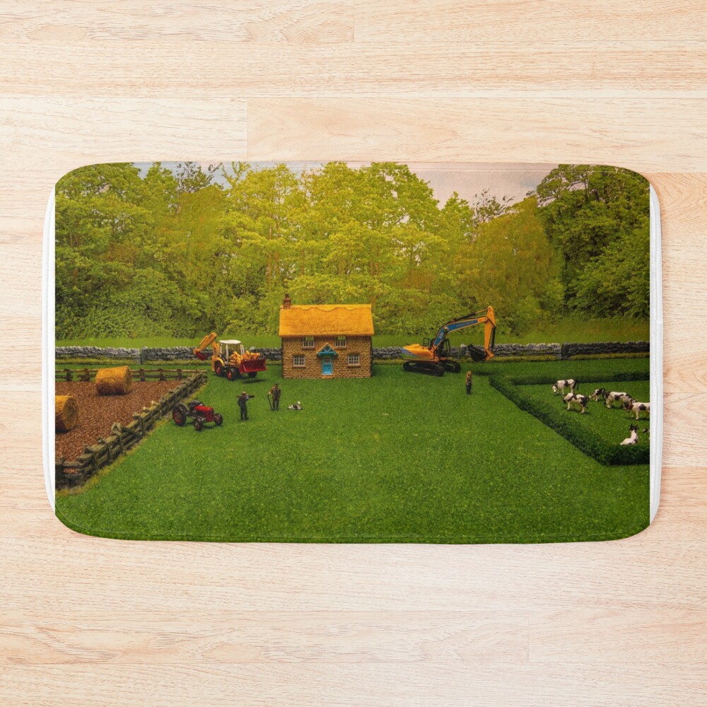 Life On Smallville Farm Bath Mat