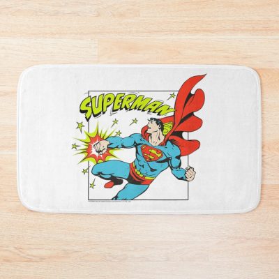 Amazon Essentials Dc Comics Superman Action Punch Comic Square Tank Top Bath Mat