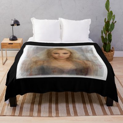 Laura Vandervoort Portrait Throw Blanket