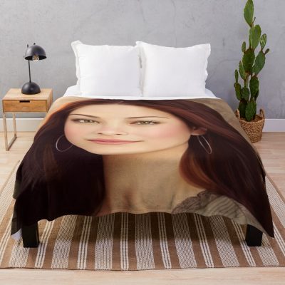 Lana Lang Portrait Painting Throw Blanket