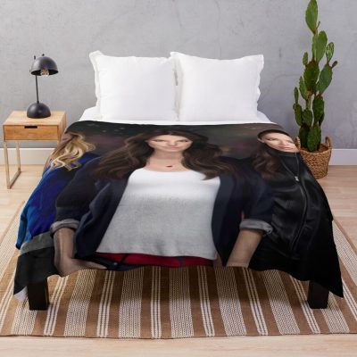 Ladies Of Smallville Kara Lois Lana Throw Blanket