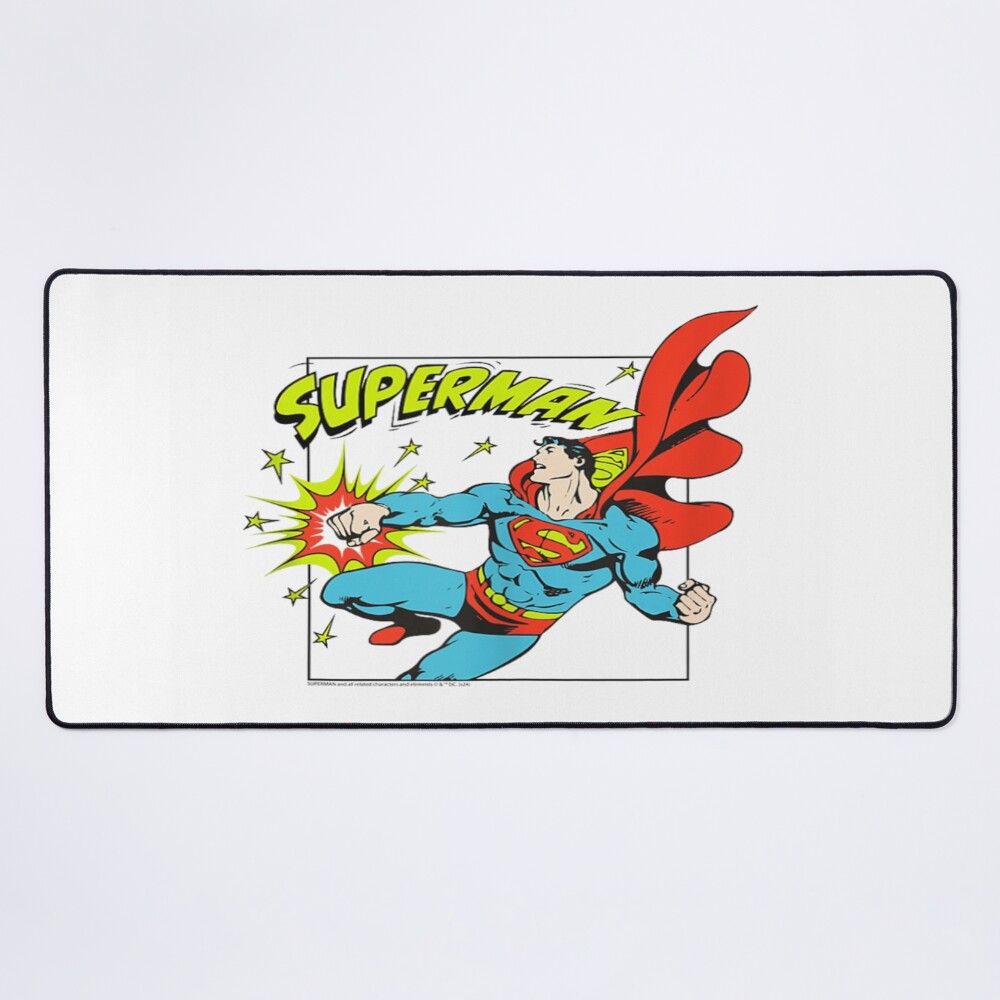 Amazon Essentials Dc Comics Superman Action Punch Comic Square Tank Top Mouse Pad