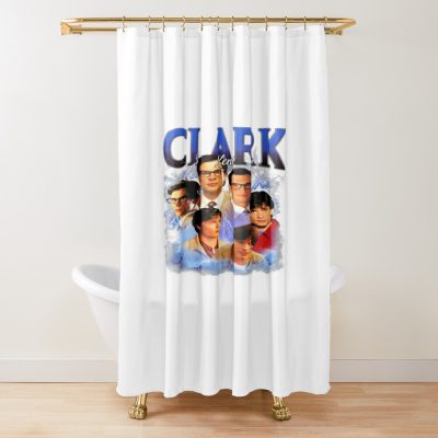 Clark Kent Vintage Bootleg Tee Shower Curtain