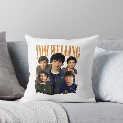 Clark Kent Vintage 90s Bootleg Throw Pillow