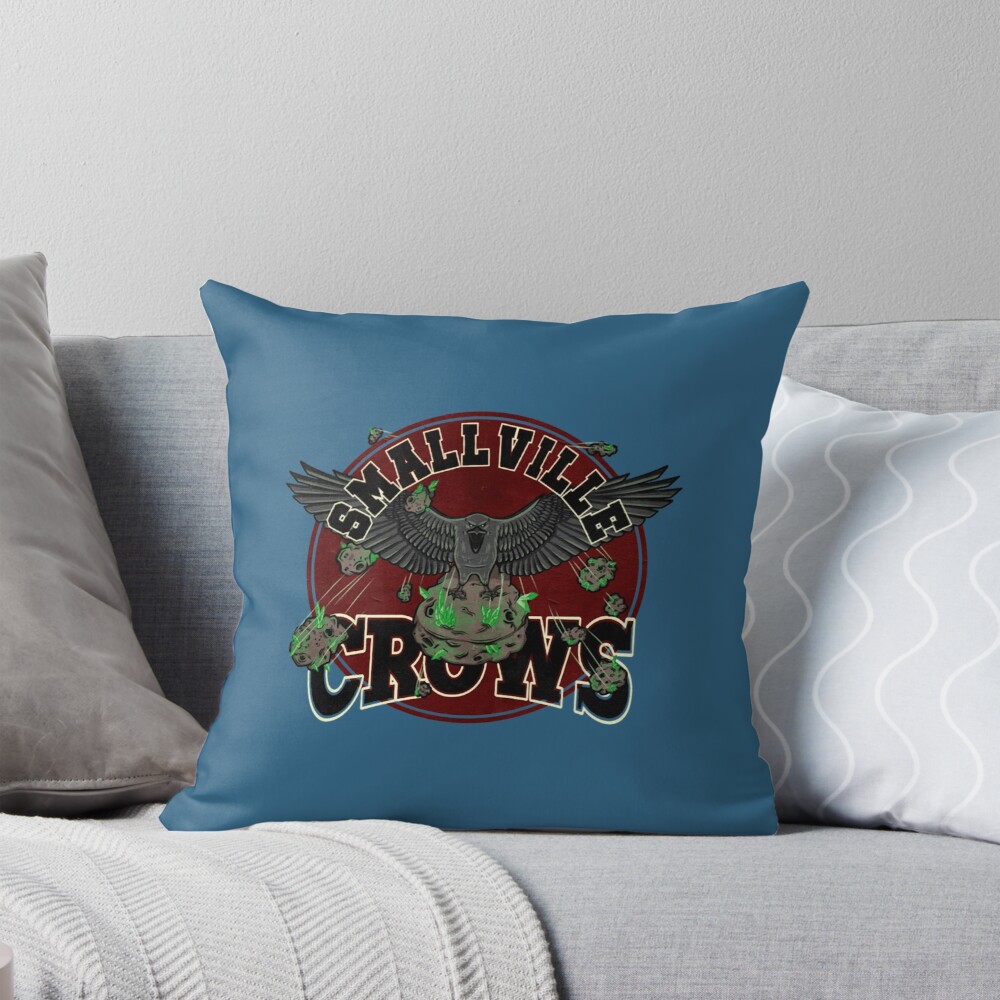 Smallville Crows Logo Throw Pillow