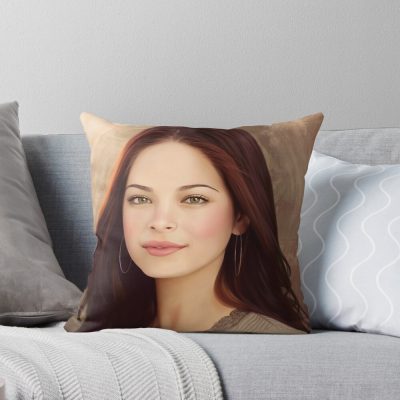 Lana Lang Portrait Painting Throw Pillow