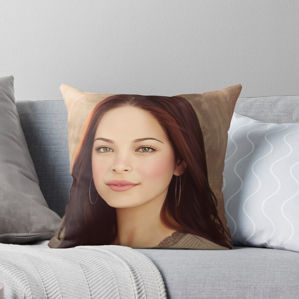 Lana Lang Portrait Painting Throw Pillow
