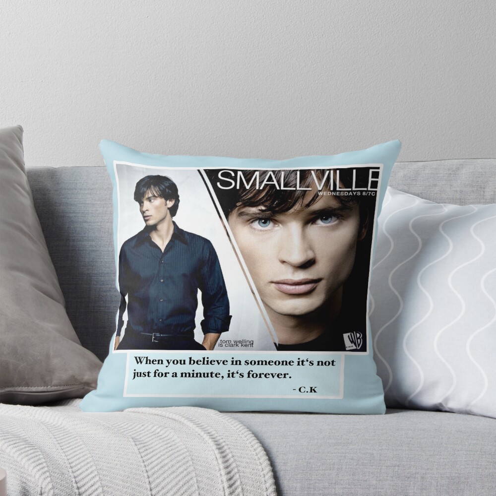 Clark Kent Smallville Quote Throw Pillow
