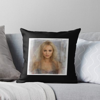 Laura Vandervoort Portrait Throw Pillow