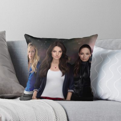 Ladies Of Smallville Kara Lois Lana Throw Pillow